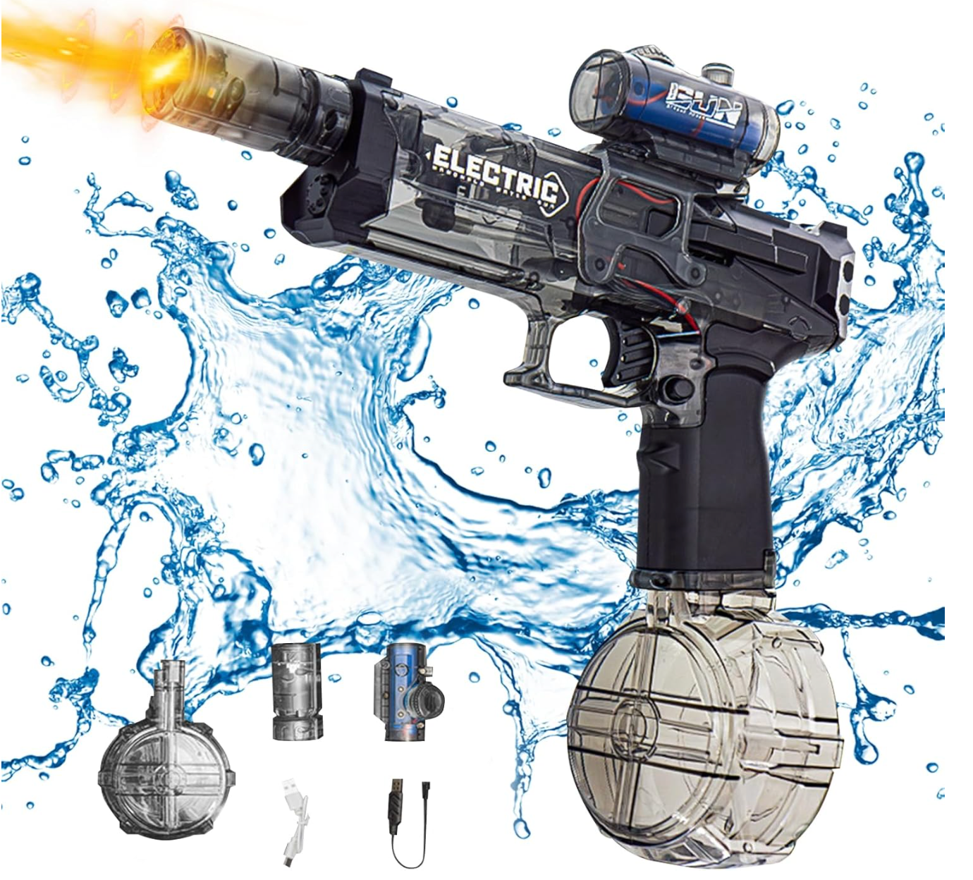 BlitzGun – Die coole Wasserpistole mit Licht
